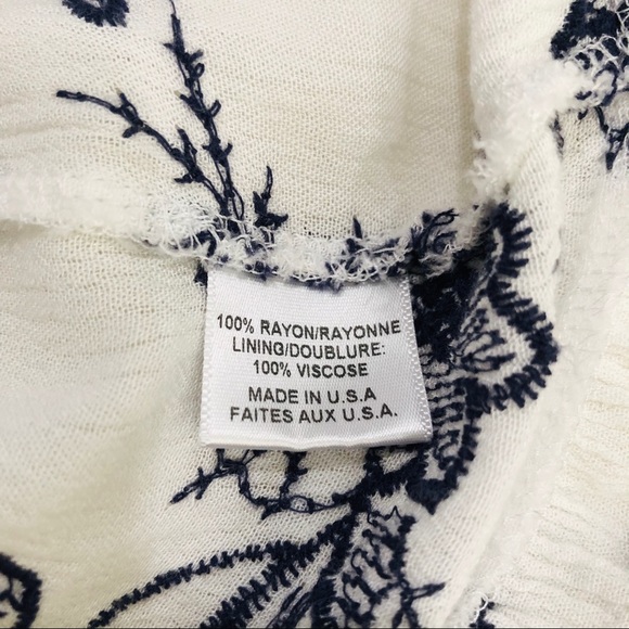 Misa Los Angeles Aleks Embroidered Top Size XS - Picture 9 of 9